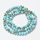 Electroplate Opaque Solid Color Glass Beads Strands(EGLA-A034-P8mm-K12)-2