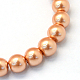 Baking Painted Pearlized Glass Pearl Round Bead Strands(HY-Q330-8mm-33)-2