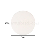 Self Adhesive Silicone Door Knob Wall Shield, Wall Protector, Flat Round, White, 50x10mm(DJ-CABI-PW0001-205A-01)