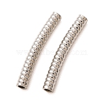 304 Stainless Steel Tube Beads, Stainless Steel Color, 30.5x5x4mm, Hole: 2.8mm(SA-CBA4D96-15H-P)