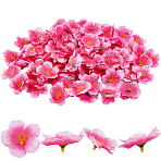 100Pcs Cloth Artificial Flower Head, for Wedding Aisle Centerpieces Table Confetti Party Favors Home Decoration, Hot Pink, 55~56x10mm(AJEW-GF0013-17B)
