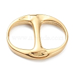 304 Stainless Steel Buckles, Flat Oval, Golden, 21.5x18x3mm(STAS-A051-03G)