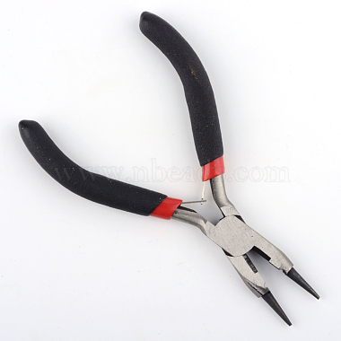 5pcs Black Diy Jewelry Making Tools Set Including 3 Black Pliers