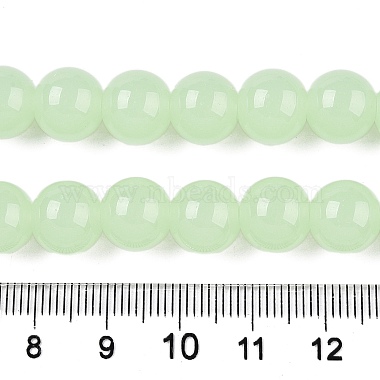 模造ヒスイガラスビーズストランド(GLAA-T032-J10mm-03)-2