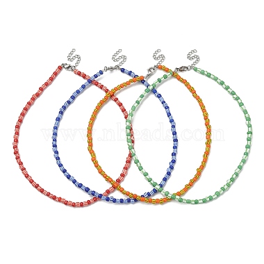 Mixed Color Seed Beads Necklaces