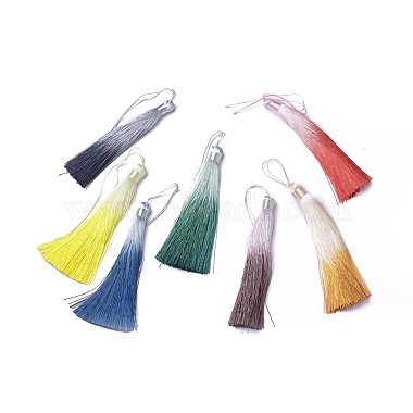 Mixed Color Polyester Big Pendants