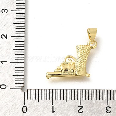 Rack Plating Brass with Cubic Zirconia Pendants(KK-Z086-44G)-3