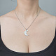 Non-Tarnish 201 Stainless Steel Crescent Moon Pendant Necklace(NJEW-OY002-12)-2