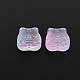 ツートン透明スプレー塗装ガラスビーズ(GLAA-T022-22-C04)-3
