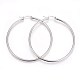 boucles d'oreilles créoles en acier inoxydable anti-ternissement 304(EJEW-P173-13P-07)-1