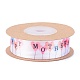 Single Face Happy Mothers Day Printed Polyester Satin Ribbon(OCOR-L044-01B)-2