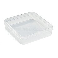 Transparent Plastic Bead Containers, Cuboid, Clear, 7.4x7.2x1.7cm, 14pcs/set(CON-BC0004-49)