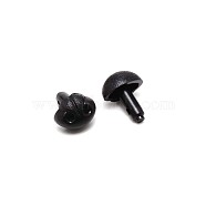 Plastic Craft Safety Screw Dog Noses, Plush Toys Doll Making Supplies, Black, 19x15x11.5mm, Hole: 2mm(DOLL-WH0001-02)