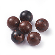 Natural Mahogany Obsidian Beads, Round, 10mm, Hole: 0.8~1mm(G-G782-10A)