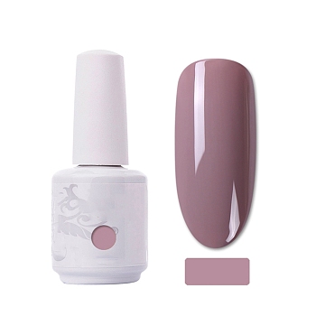 15ml Special Nail Gel, for Nail Art Stamping Print, Varnish Manicure Starter Kit, Rosy Brown, Bottle: 34x80mm