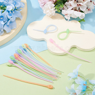 50Pcs Luminous Silicone Cable Ties(FIND-TA0010-63B)-6