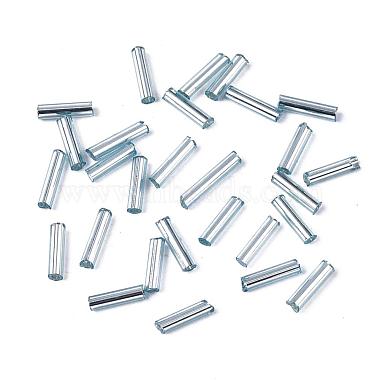 Silver Lined Glass Bugle Beads(SEED-K001-A13-1)-2