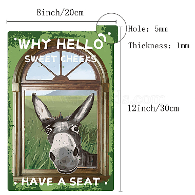 rechteck mit wort vintage metall eisen zeichen poster(AJEW-WH0157-292)-2