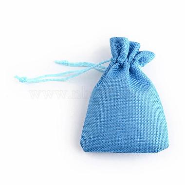ポリエステル模造黄麻布包装袋巾着袋(ABAG-R005-14x10-20)-2