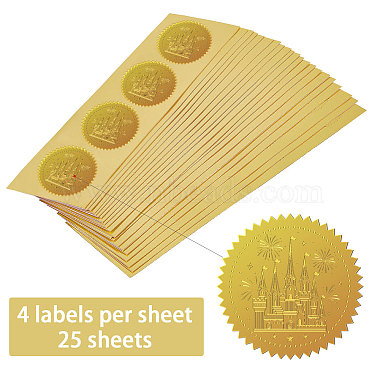 Self Adhesive Gold Foil Embossed Stickers(DIY-WH0211-380)-3