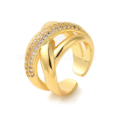 Clear Brass+Cubic Zirconia Finger Rings