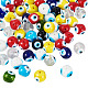 60Pcs Handmade Evil Eye Lampwork Beads(LAMP-TA0001-69)-3