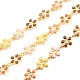 Brass with Colorful Enamel Flower Link Chains(CHC-K015-02G)-1