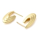 Rack Plating Brass Stud Earrings(EJEW-C079-12G)-2