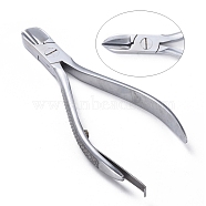 Carbon Steel Side Cutting Pliers, Side Cutter, Jewelry Hand Tools, Platinum, 139x68x12mm(PT-Q003-2)