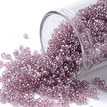 TOHO Round Seed Beads, Japanese Seed Beads, (110) Transparent Luster Light Amethyst, 11/0, 2.2mm, Hole: 0.8mm, about 50000pcs/pound