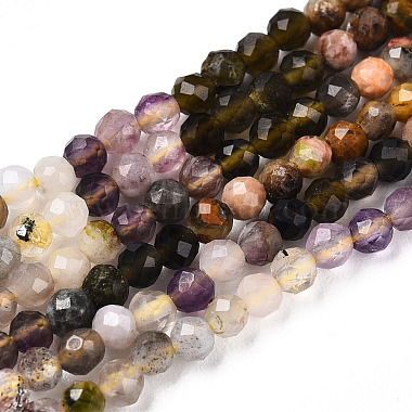 Natural & Synthetic Mixed Gemstone Beads Strands(G-D080-A01-03-17)-4