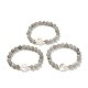 Natural Labradorite & Synthetic Hematite Stretch Bracelet(BJEW-M236-01K)-1