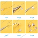 SUNNYCLUE DIY Imitation Jade Pendant Earring Making Kit(DIY-SC0018-50)-4