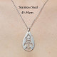 201 Stainless Steel Hollow Rocket Pendant Necklace(NJEW-OY001-74)-3