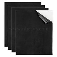 Self-adhesive Suede Fabric, Sofa Patches, Car Seat, Bed Leather Repair Subsidies, Black, 253~260x205~208x1mm(DIY-WH0308-413B)