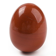 Natural Red Jasper Palm Stones, Egg Reiki Polished Healing Pocket Stone for Anxiety Stress Relief Therapy, Easter Decor, 48x35~36mm(G-I367-04C)