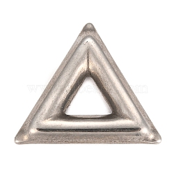 Tarnish Resistant 304 Stainless Steel Linking Rings, Pendants Accessories, Triangle, Stainless Steel Color, 20x22.5x3mm(STAS-Z016-02P-B)