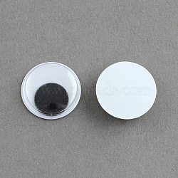 Black & White Large Wiggle Googly Eyes Cabochons DIY Scrapbooking Crafts Toy Accessories, Black, 30x5.5mm(KY-S002-30mm)