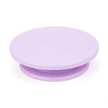 Rotating Cake Turntable, Turns Smoothly Revolving Cake Stand, Baking Supplies, for Cookies Cupcake, Plum, 276x67.5mm