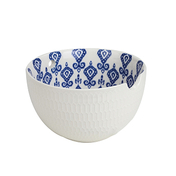 Handmade Porcelain Yarn Bowl Storage, Knitting Wool Storage Basket with Handmade Holes to Prevent Slipping, White, 15cm