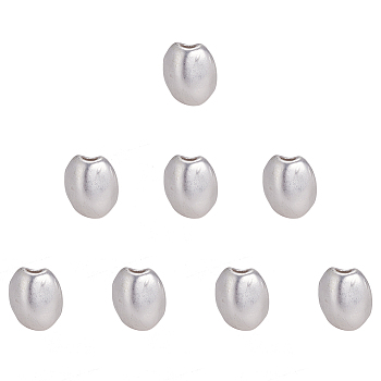 SUNNYCLUE Alloy Beads, Matte Style, Nuggets, 925 Sterling Silver Plated, 13x11x10.5mm, Hole: 3mm, 8pcs/box