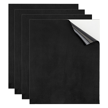 Self-adhesive Suede Fabric, Sofa Patches, Car Seat, Bed Leather Repair Subsidies, Black, 253~260x205~208x1mm