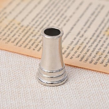 Alloy Dip Pen Holder, Vintage Quill Pen Stand, Platinum, 22x37mm