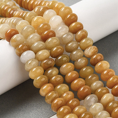 Natural Topaz Jade Beads Strands(G-G102-C09-01)-2