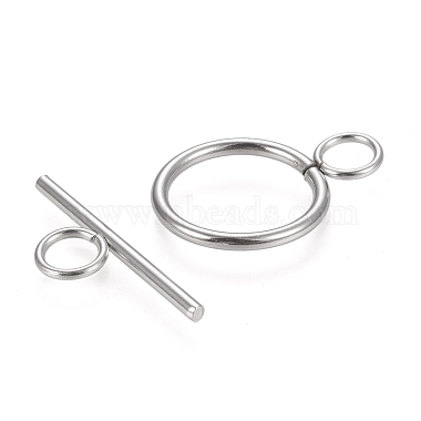 Non-Tarnish 304 Stainless Steel Toggle Clasps(X-STAS-F251-01P)-2