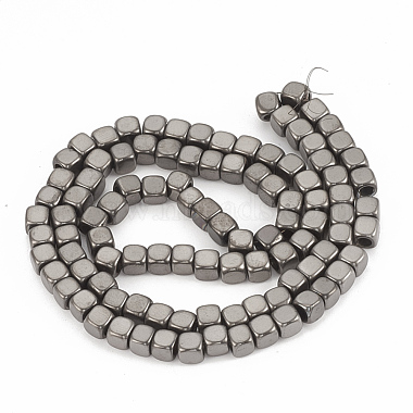 Electroplated Non-magnetic Synthetic Hematite Beads Strands(G-T061-54H)-2