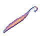 10Pcs 10 Style Rainbow Color Alloy Bookmark Findings with Hole(PALLOY-N163-201-NR)-4