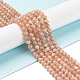 Round Natural Grade B Sunstone Beads Strands(G-F222-33-6mm-1)-2