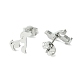 Cute Little Animal Theme 304 Stainless Steel Stud Earrings(EJEW-B041-02A-P)-2