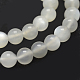 Naturelles perles pierre de lune blanc brins(G-P335-04-10mm)-3